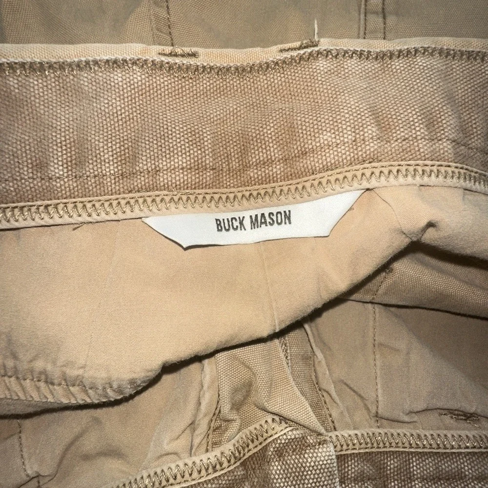 Buck Mason Chino Men's Pants Khaki Tan 5 Pockets 34x33 Pants